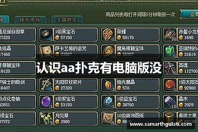 认识aa扑克有电脑版没